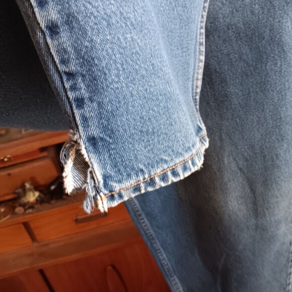 Vintage Mens Levi's Jeans 42x30 560 Dad 1990's Loose Fit Tapered Leg Mexico - Picture 9 of 12